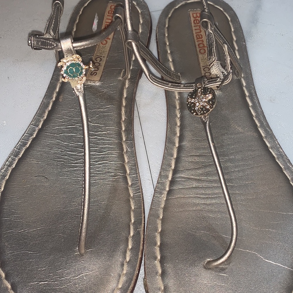 Custom/Modified Bernardo icons T-Strap Sandals